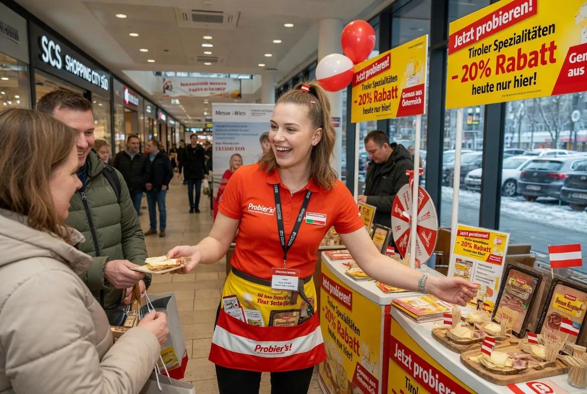 Promoter berät Kunden im Einzelhandel